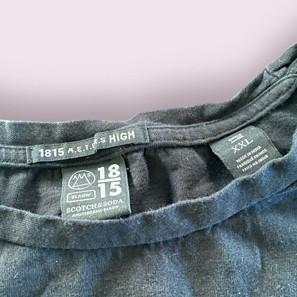 Scotch & Soda | Men’s | 1815 Meters High Black T-Shirt | Size: XXL - Picture 2 of 4